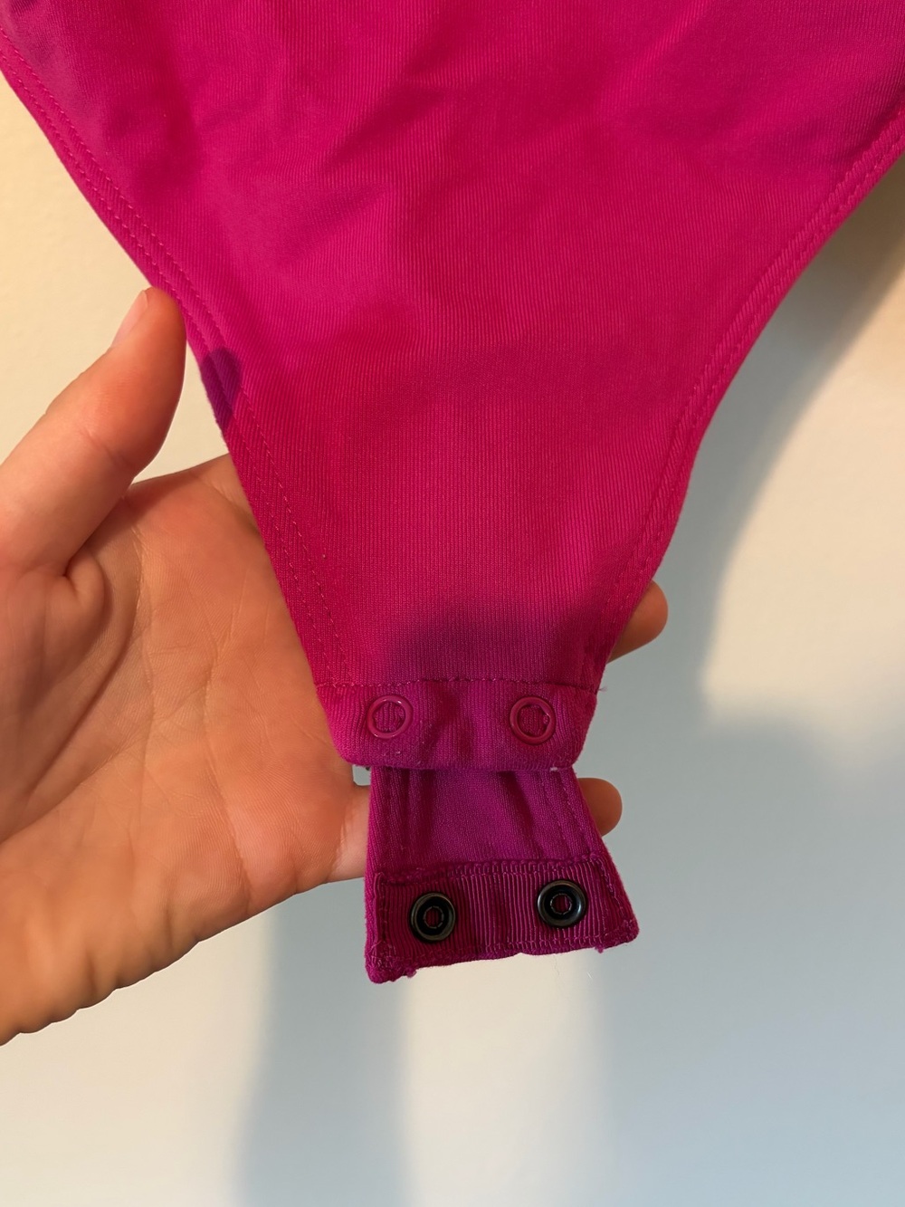 Babaton Magenta Stretch Bodysuit with Thin Straps - Picture 3 of 4